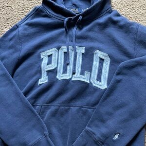 Men’s Size Medium Polo Ralph Lauren Navy Blue Hoodie